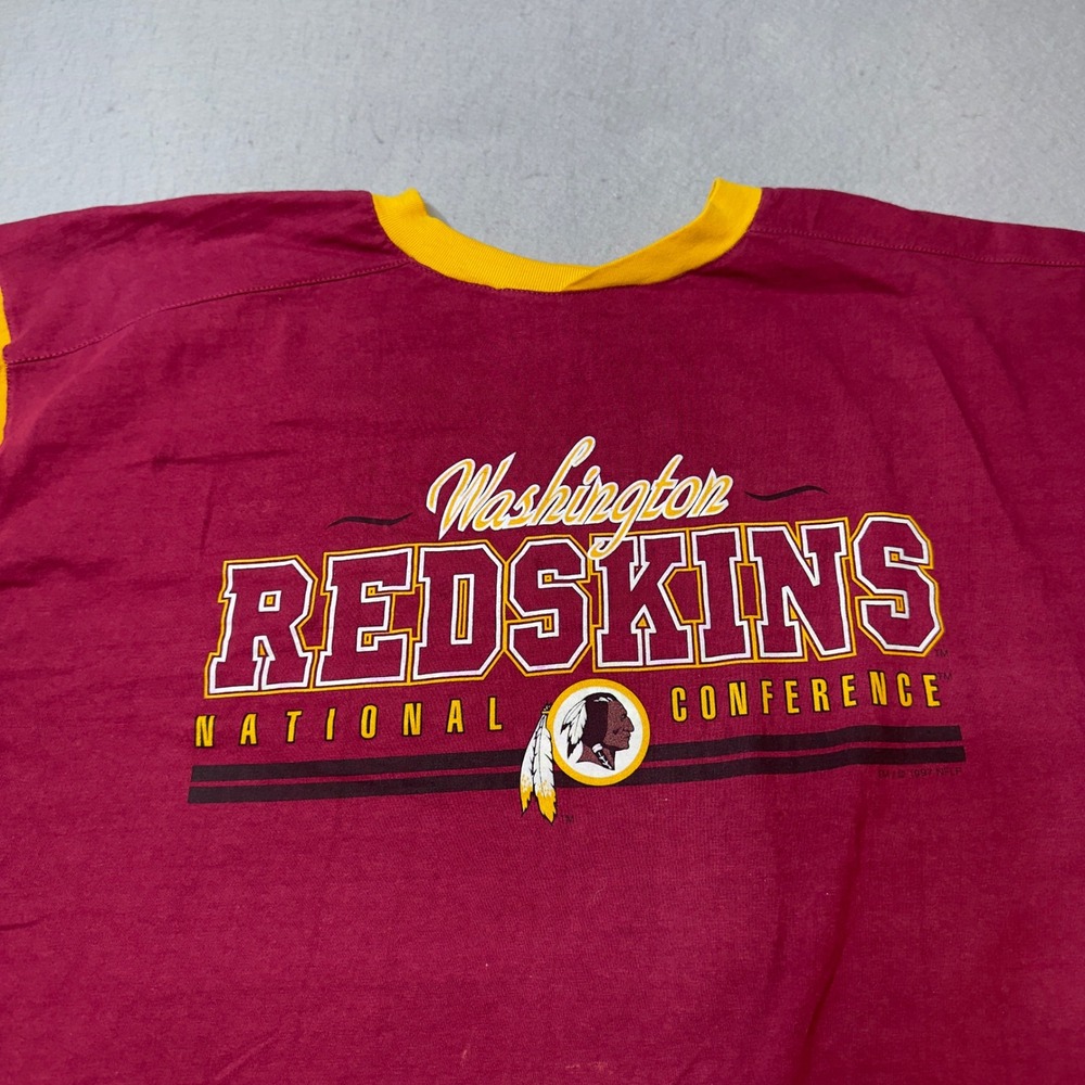 Vintage Washington Redskins National Conference NFL T‎ Shirt The Edge XL 1997